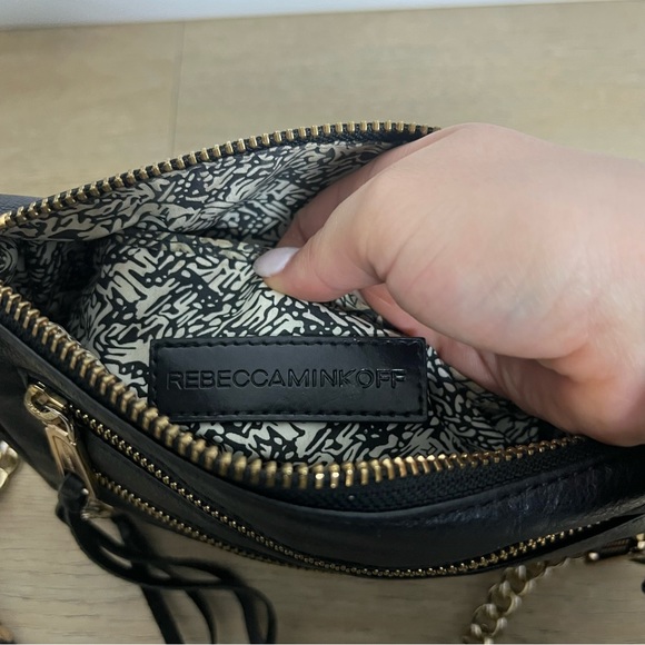 Rebecca Minkoff Zipper Moto Tassel Crossbody Bag - Picture 9 of 11